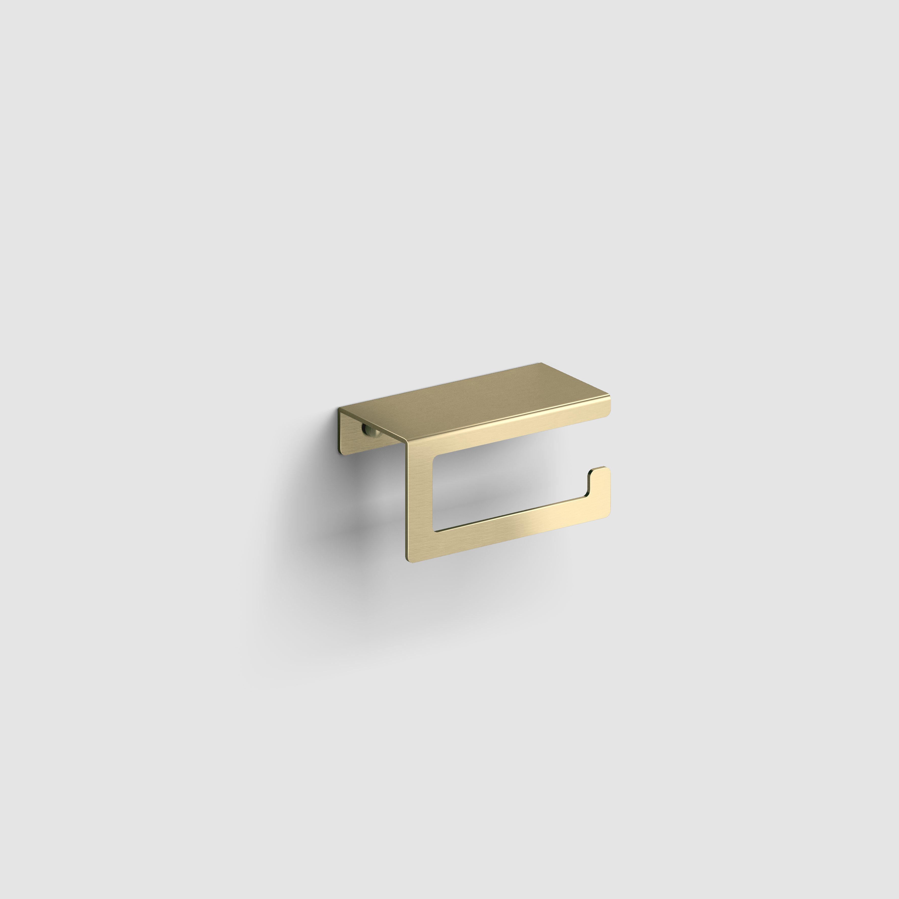 Clou Fold toiletrolhouder met cover, goud geborsteld PVD CL/09.04029.82